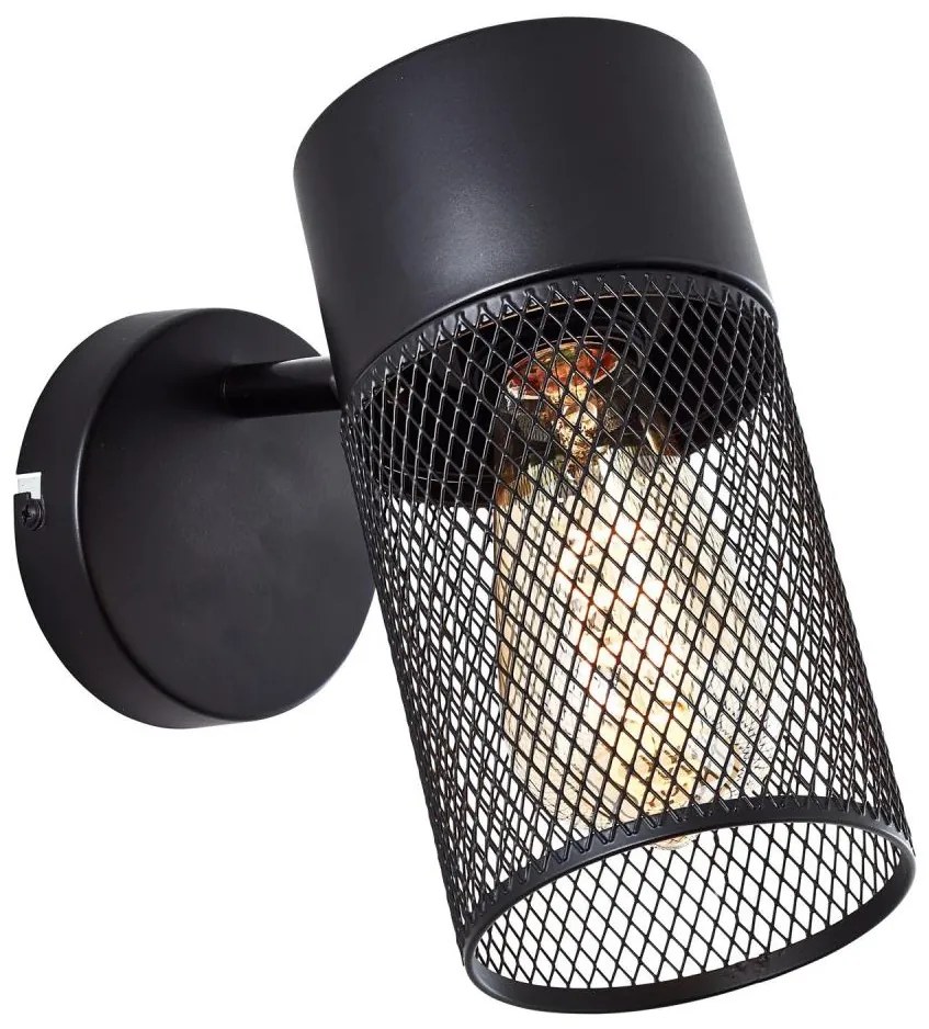 Brilliant - Настенно спот осветително тяло KAMOLO 1xE27/40W/230V черно