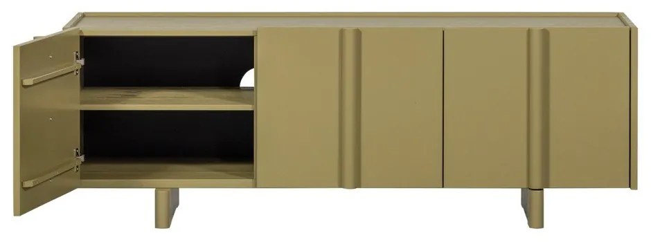 Зелена маса за телевизор от масивен бор 152x53x46 cm Basu – WOOOD