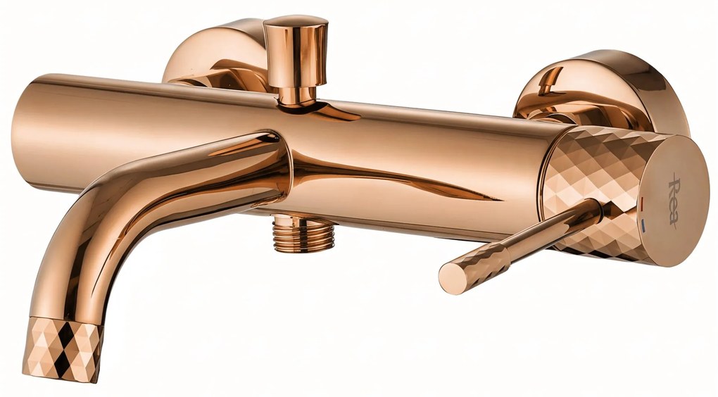 Смесител за вана Rea Lungo Diamond Copper
