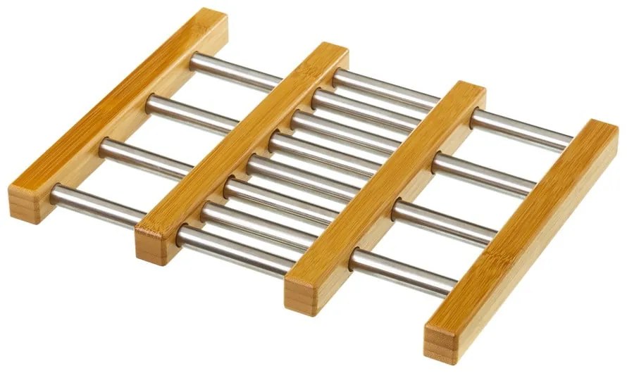 Регулируема бамбуково-стоманена подложка за горещи съдове- Casa Selección