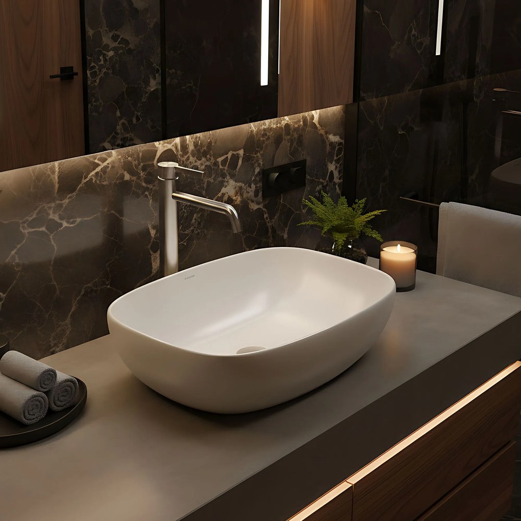 Смесител за мивка Rea Foster Brush Nickel High