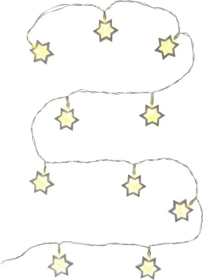 Retlux - LED декоративна гирлянда 10xLED/2xAA 1,8m топло бяло