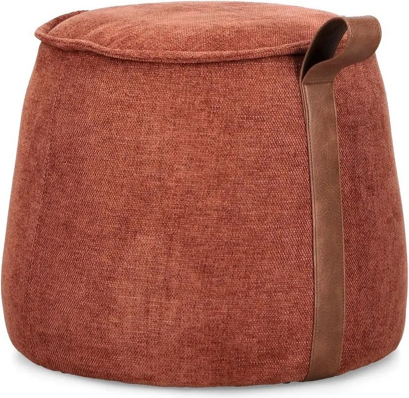 Теракотена шенилова табуретка Anila – Bizzotto