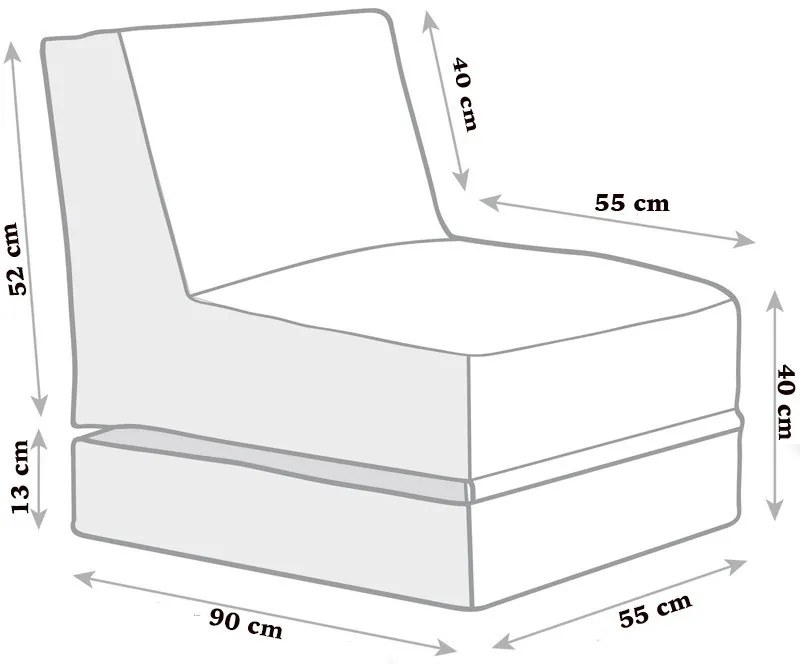 Градински пуф Siesta Sofa Bed Pouf, цвят Розов