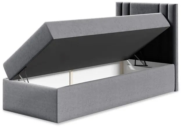 Тапицирано легло Mini 2-Kokkino-80 x 200-Deksia