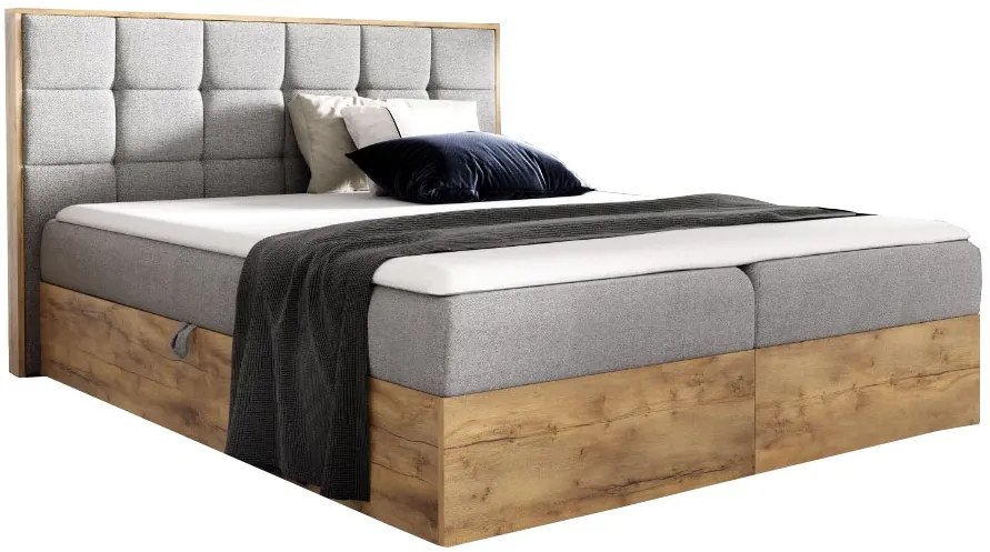 Тапицирано легло Wood 1-160 x 200-Prasino