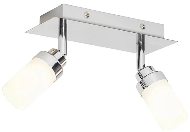 Модерен баня прожектор стомана 2-светлина IP44 - Japie