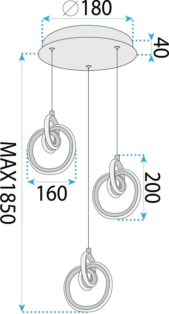 Лампа LED LHJ093-3CP GOLD