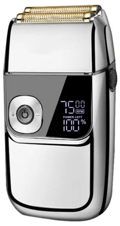 Самобръсначка Oliver Voltz OV51814C, 5W, LCD, IPX4, 1400mAh, Автономия до 2ч, 3 скорости, USB, Инокс