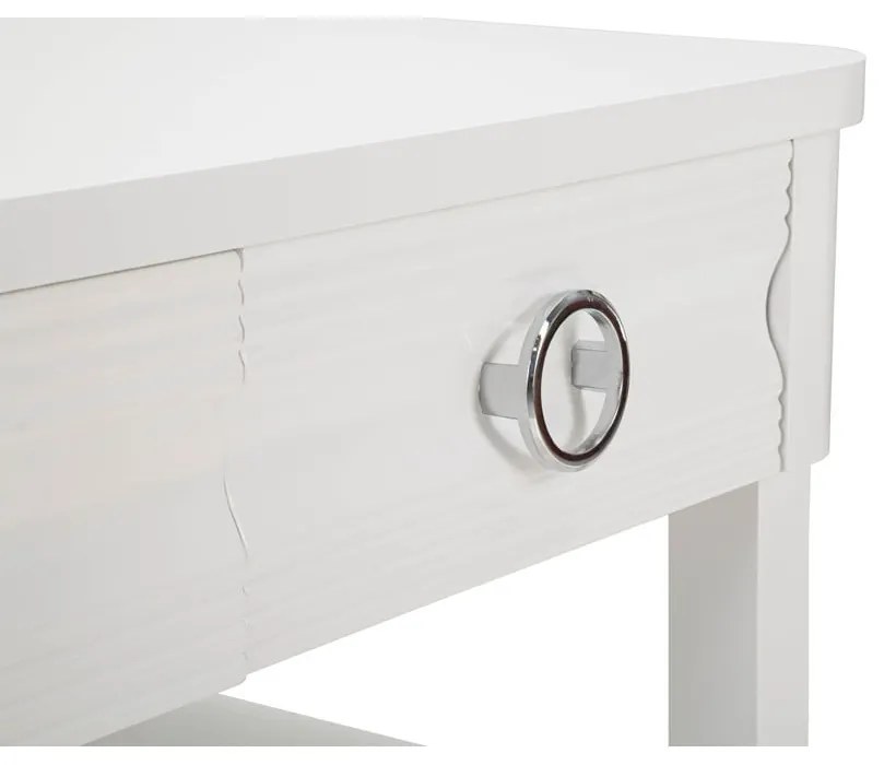 Масичка за кафе от бяла ела 60x90 cm Shine - Mauro Ferretti