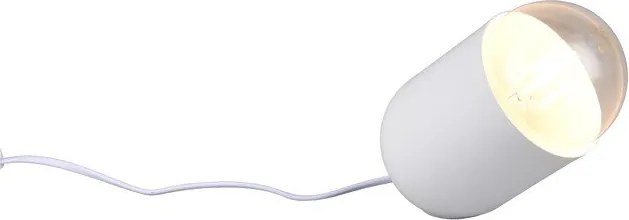 Бяла настолна лампа (височина 13,5 cm) Nara – Reality