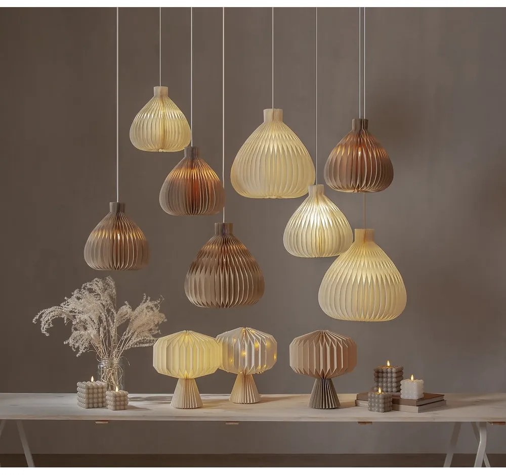 Светлокафяв абажур ø 38 cm Honeycomb - Star Trading