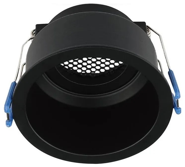 Вградено осветително тяло GU10 Ø 9 см, черно