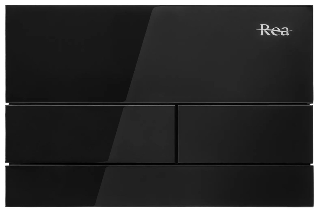 Бутон за тоалетна K011A-Q и Slim024N Rea T Black Glass