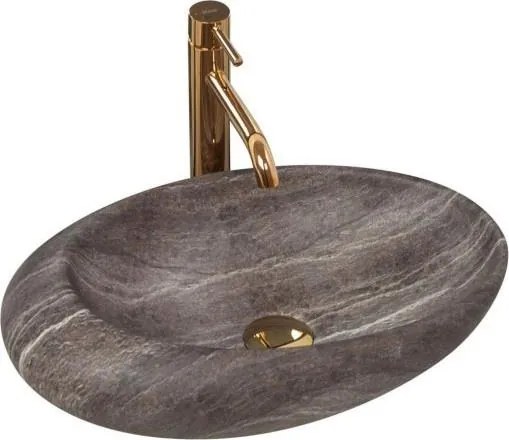 REA-U6649 - Мивка за плот ROXY 31x49 см керамика/имитация на камък
