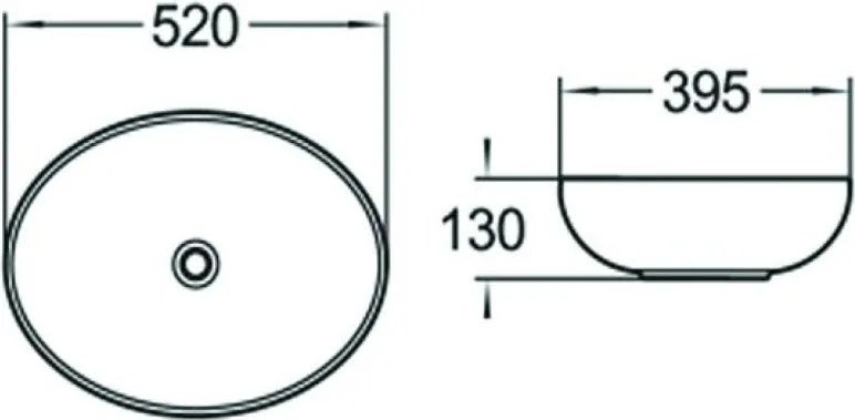 Mexen Jowita мивка за плот 52 x 39 см, бяла - 21355200
