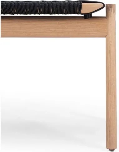 Пейка в черен и естествен цвят Klupa – Gazzda