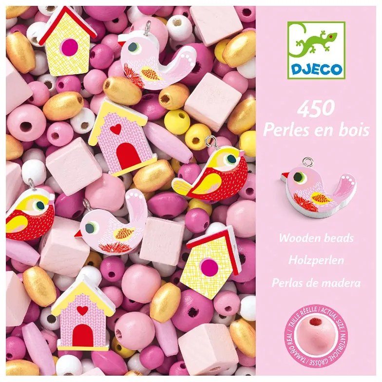 Djeco - Игра създай Бижута Wooden Beads and Birds ST1