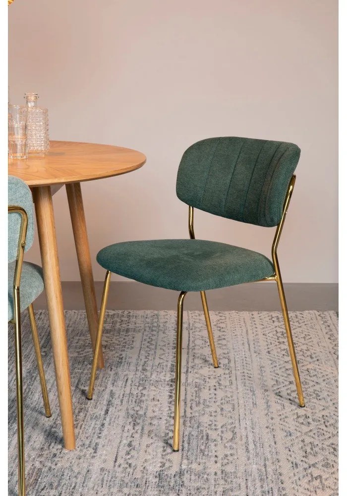 Тъмнозелени трапезни столове в комплект от 2 броя Jolien - White Label