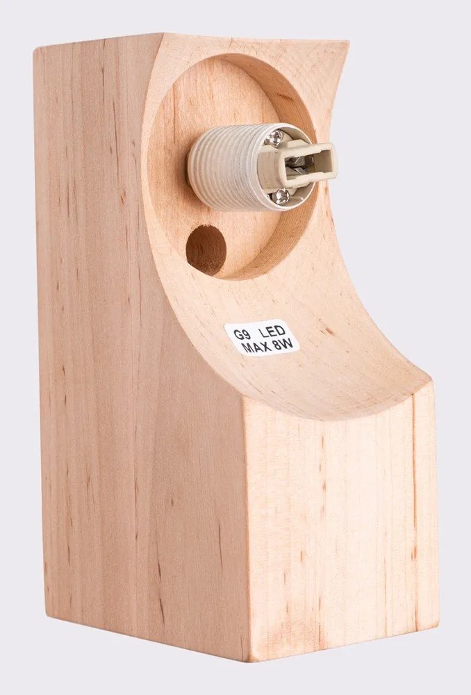 Бяла/естественa стенна лампа ø 12 cm Solum – Sollux