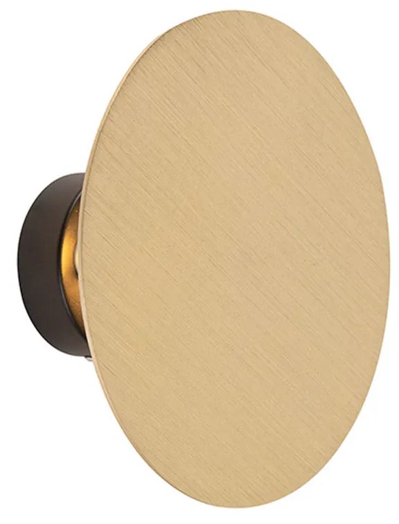 Интелигентна стенна лампа кръгла златиста с 2 Wifi g9 - Pulley
