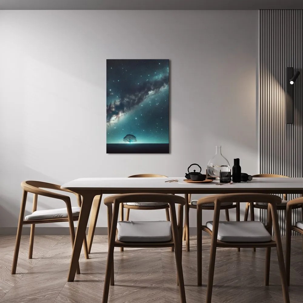 Картина на платно – Дърво на живота и галаксия