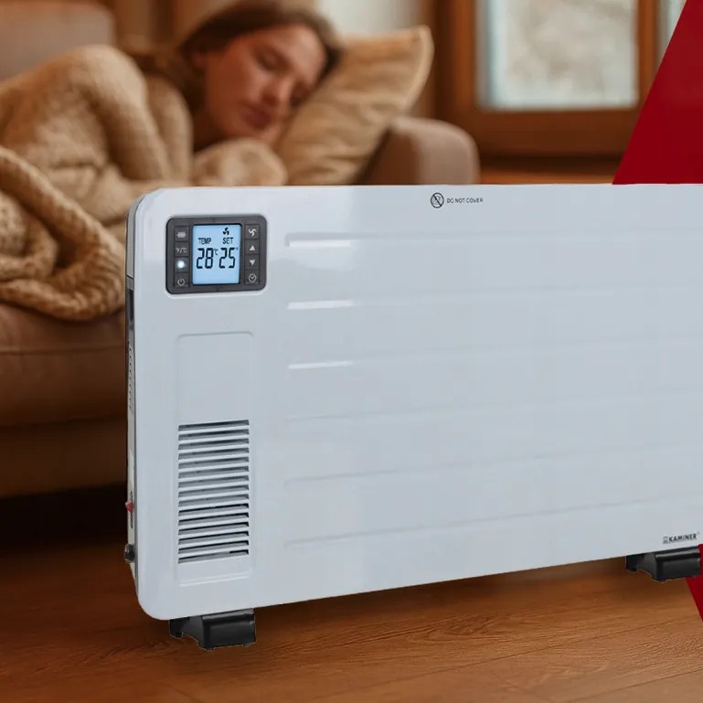 Енергоспестяващ електрически конвектор KAMINER ZIFLO 2300W с WiFi управление и турбовентилатор