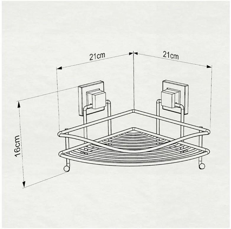 ЕТАЖЕРКА TEKNO TEL EF-250 1ниво/дв.залепване