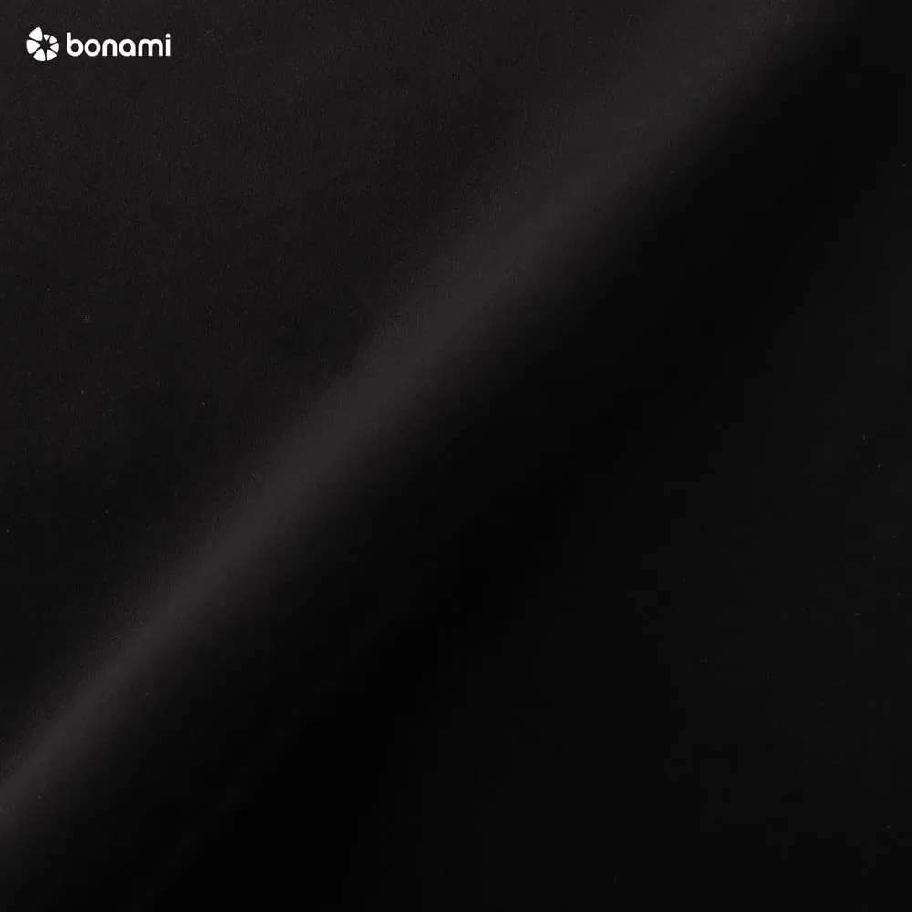 Табуретка за крака от черно кадифе Santo - Milo Casa