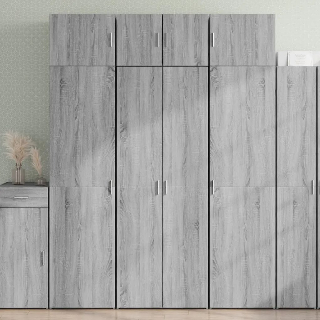 Sonata H Висок шкаф, сив сонома, 70x42,5x185 см, инженерно дърво