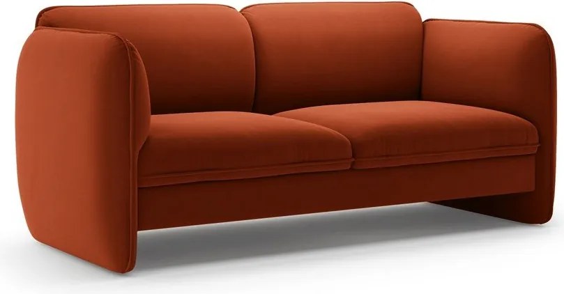 Кадифен диван в тухлен цвят 168 cm Georgia – Micadoni