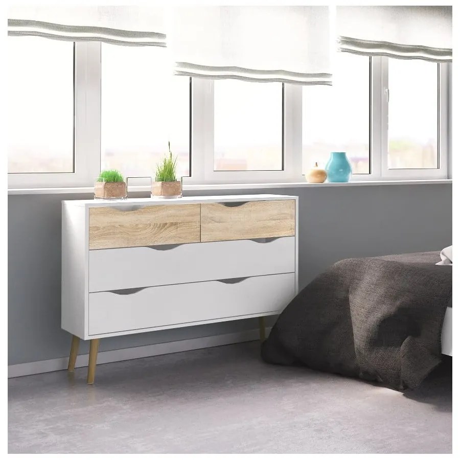 Бял скрин , 99 x 82 cm Oslo - Tvilum