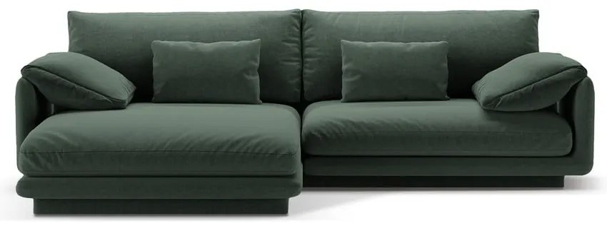 Тъмнозелен ъглов диван (ляв ъгъл) Torino – Micadoni Home