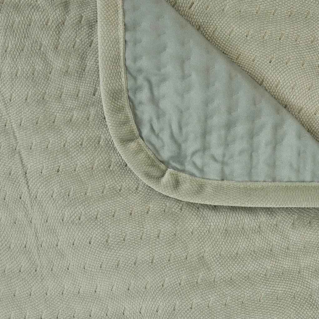 Комплект шалте с 2 бр. калъфка atmosphera Lilou, 240x260 cm - Зелен