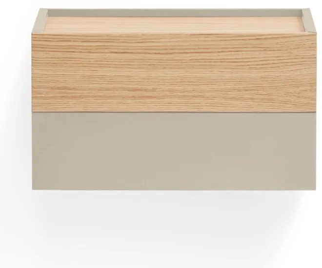 Нощно шкафче в светлосиво и естествен дъб Otto - Teulat