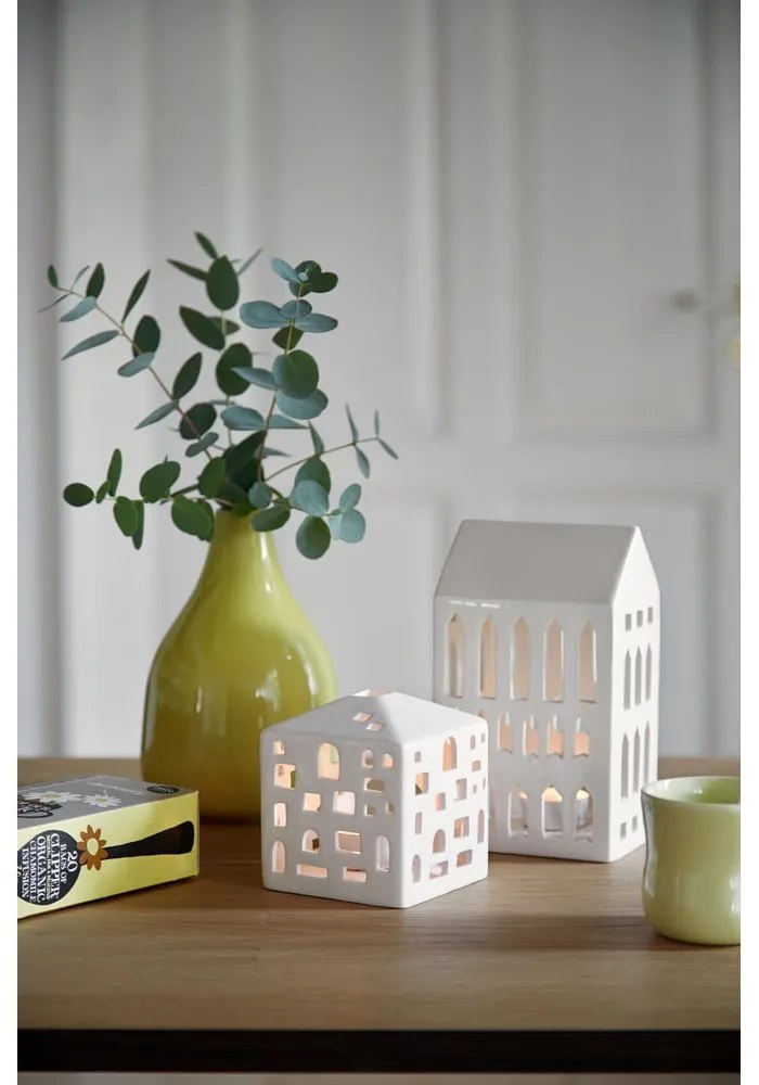 Бял керамичен свещник Urbania Lighthouse Church - Kähler Design