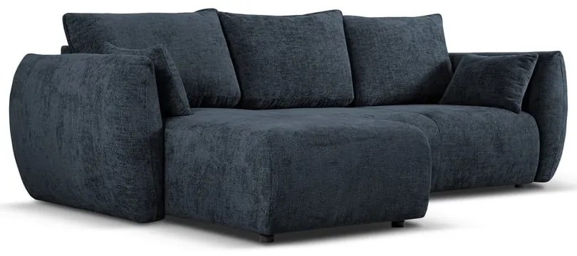 Тъмносин ъглов диван (ляв ъгъл) Matera - Cosmopolitan Design
