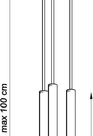 Бяло метално висящо осветително тяло ø 20 cm Fideus – Sollux