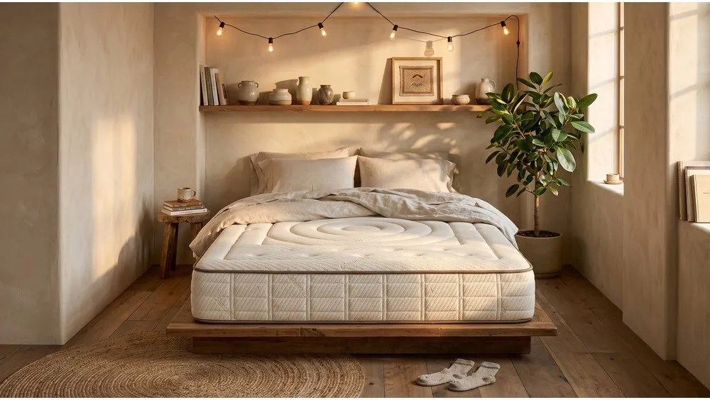 Двустранен матрак от твърда/средно твърда пяна, 90 x 200 cm Cashmere Premier - Moonia