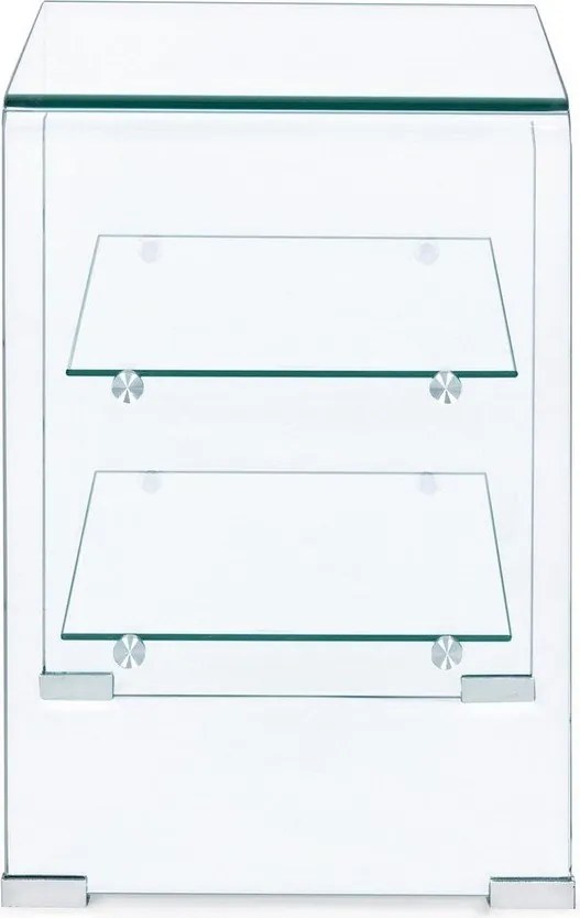 Стъклена странична масичка 40x50 cm Iride – Bizzotto