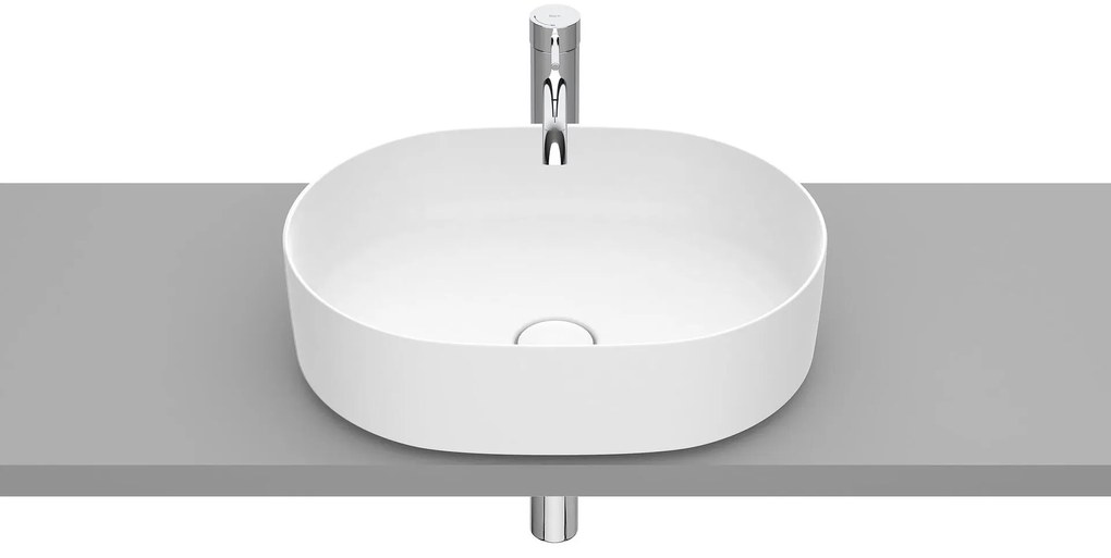 Мивка за баня A327520620, монтаж върху плот, бял мат, 50x37x14см