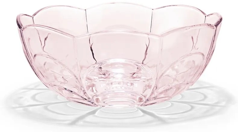 Светлорозова стъклена купа ø 23 cm Lily - Holmegaard