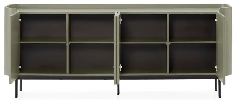 Зелен скрин 200x80x40 cm Willa – MOME