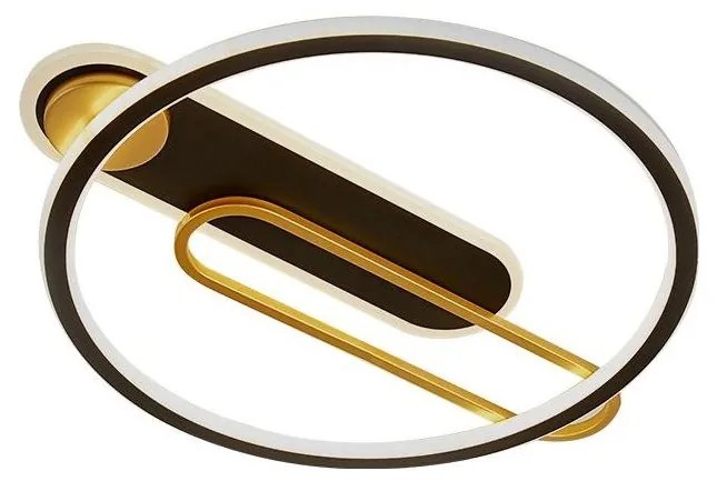 LED регулируемо таванно осветление 60W 230V 3000-6500K черно + DO