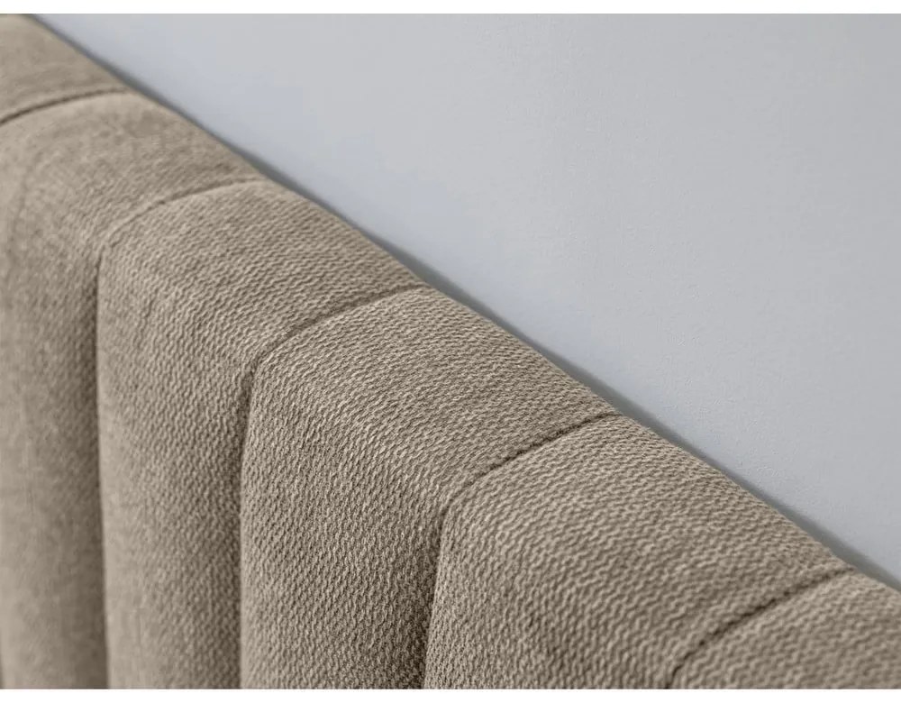 Бежово/натурално двойно легло с решетка 180x200 cm Oceane - Bobochic Paris