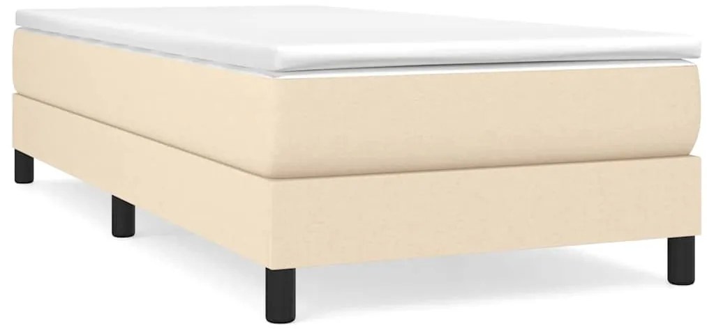 3120473 vidaXL Рамка за легло с пружини, kремав, 80x200 см, плат