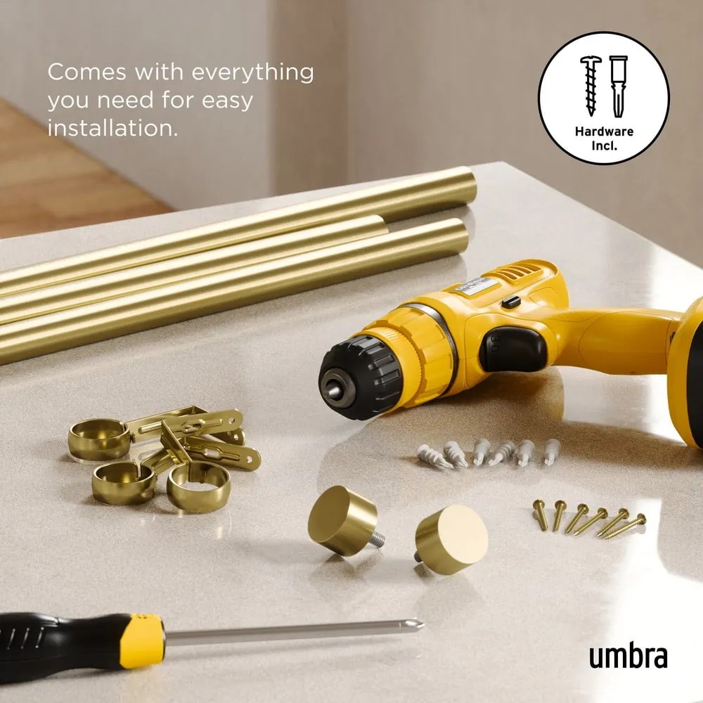 Стоманен разтегателен корниз 168 - 305 cm Cappa - Umbra