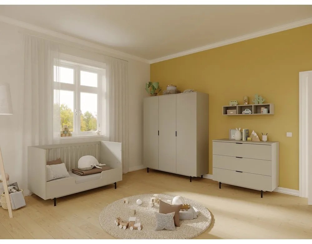 Сив детски гардероб 158x190x54 cm Tomino – Germania