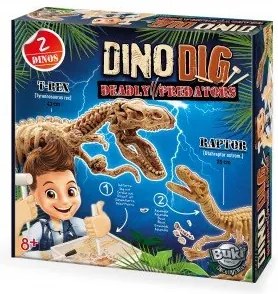 Buki France - Дино комплект 2бр - Тиранозавър Рекс и Велоцираптор BK2139