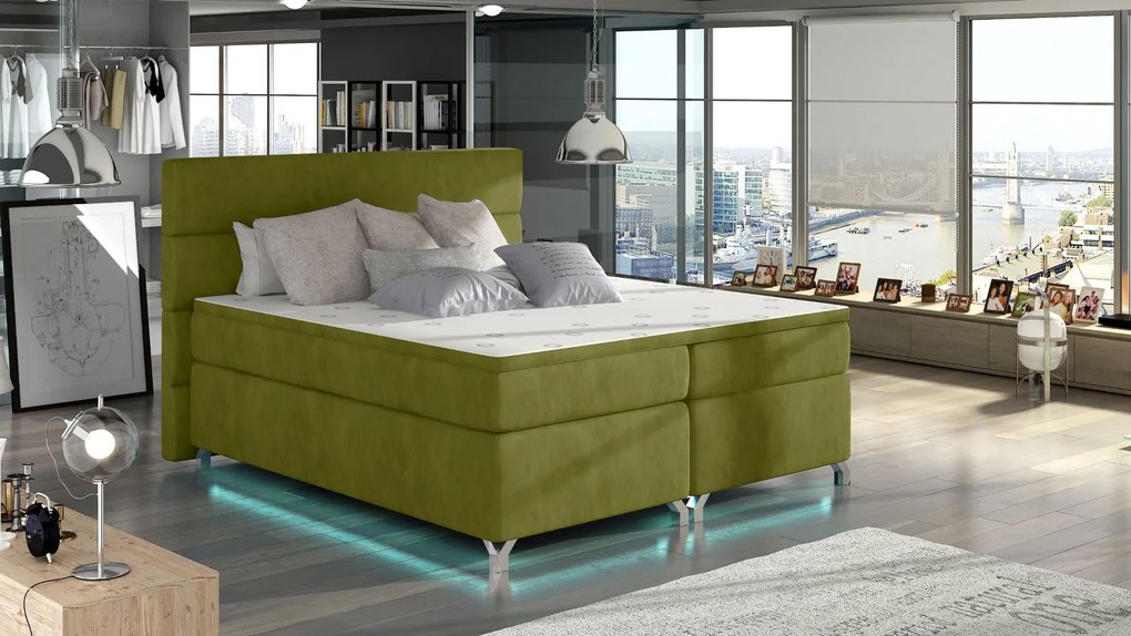 Легло Amanda-Light Green-180 x 200